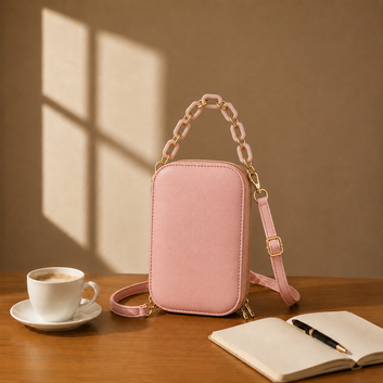 China imported cross body bag Pink