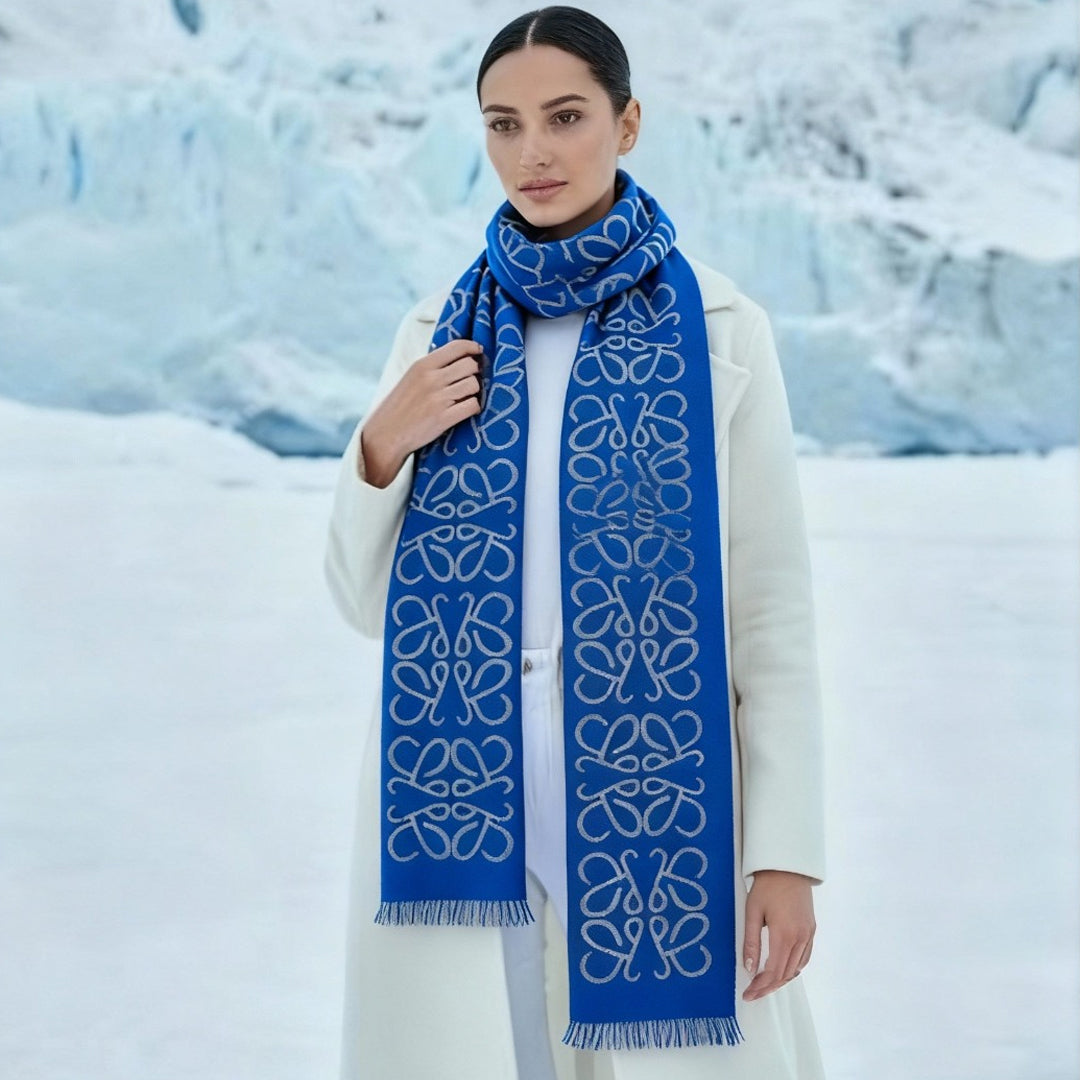 Abstract Blue Premium Cashmere