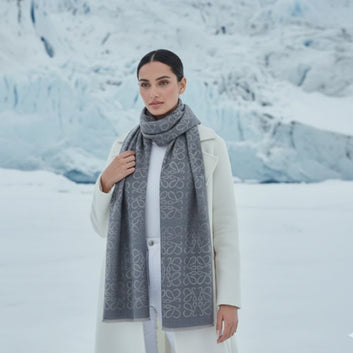 Abstract Grey Premium Cashmere