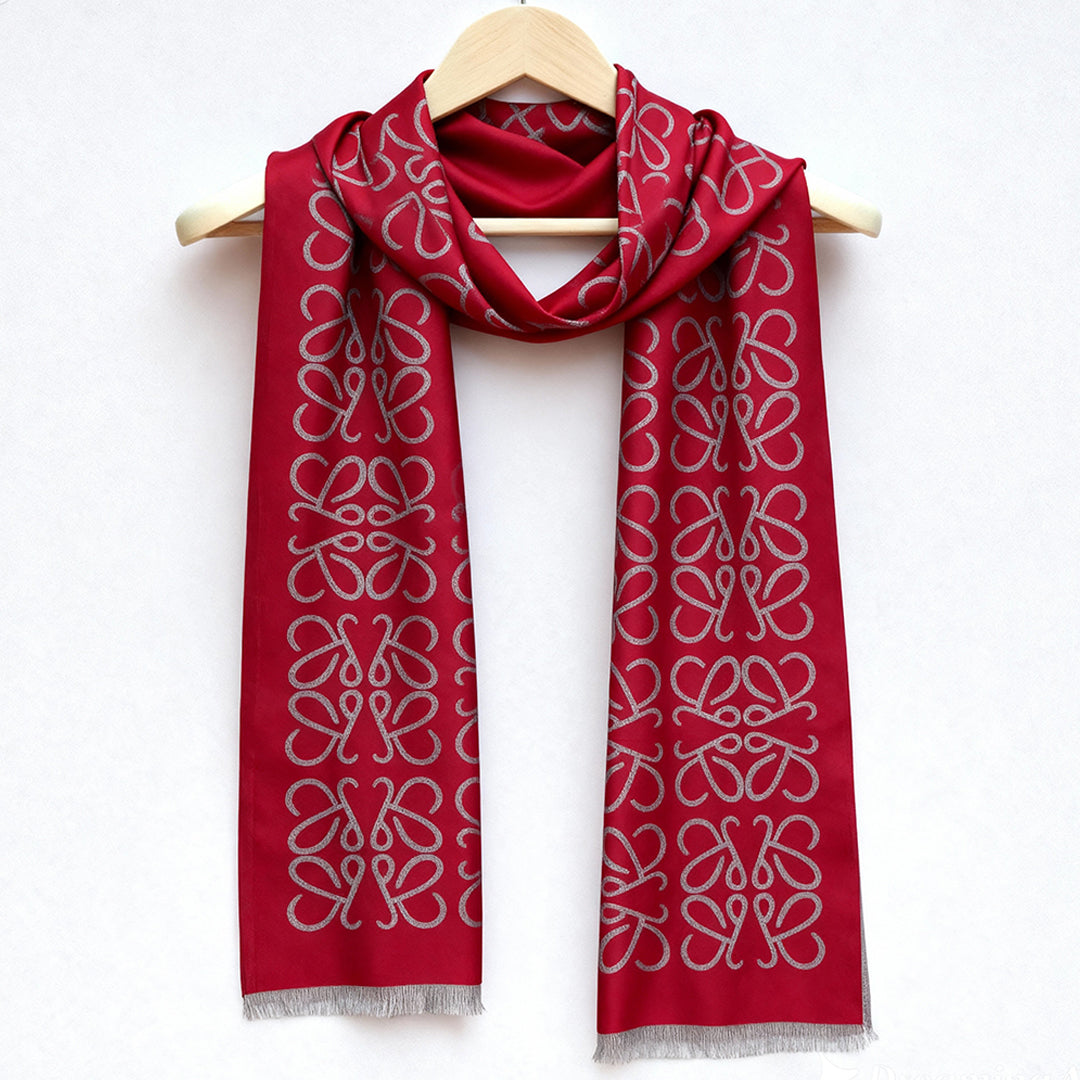 Abstract Red Premium Cashmere