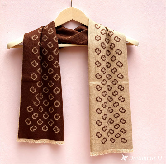 C-C Brown premium Cashmere Scarf