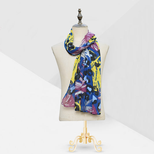 Lawn print blue-S1