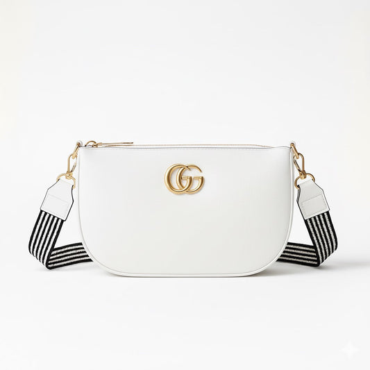 BM001 Crossbody Bag White