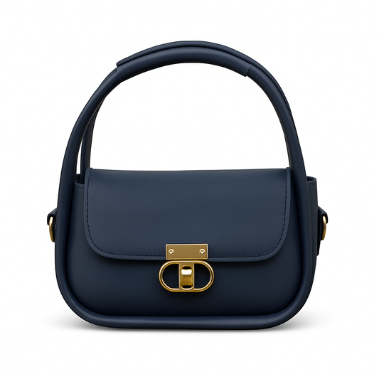 Elegant Flap Shoulder Bag Blue