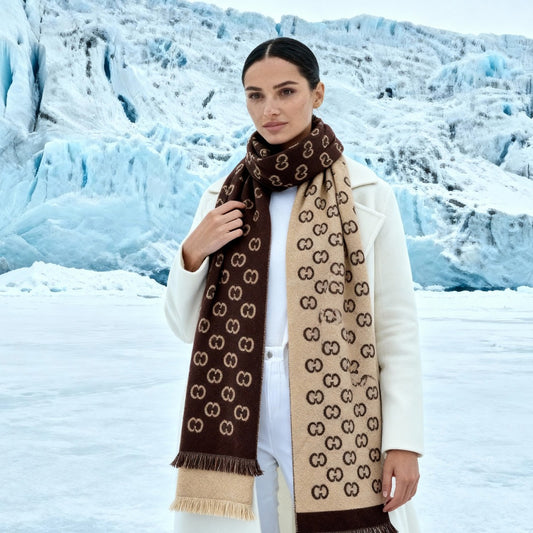 C-C Brown premium Cashmere Scarf