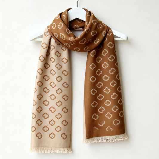 C-C Beige premium Cashmere Scarf