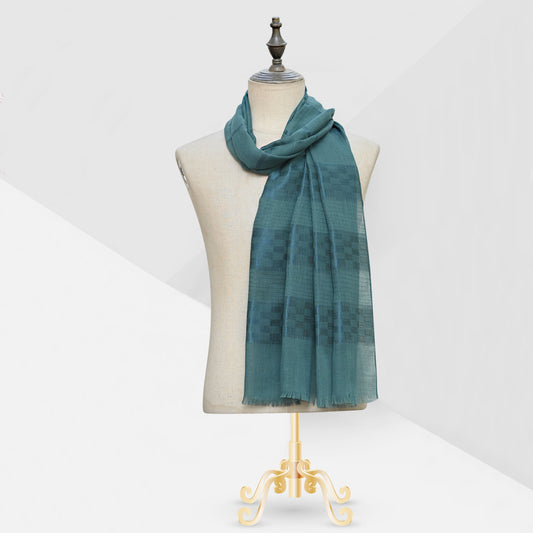 Turkish Lawn Cozy Scarf Green