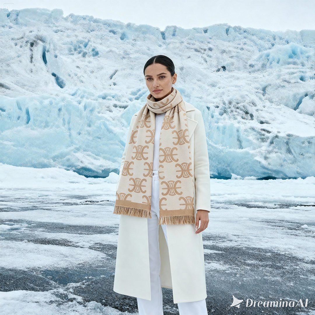 Cel-line logo Beige Premium Cashmere