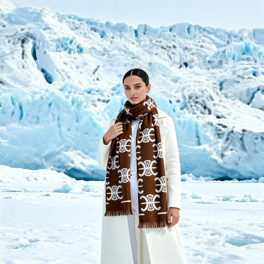 Cel-line logo Brown Premium Cashmere