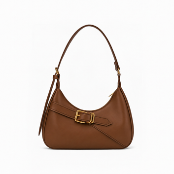Side Buckle Bag Brown