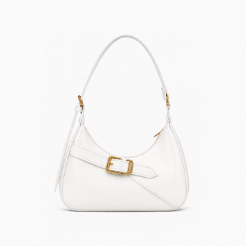 Side Buckle Bag White
