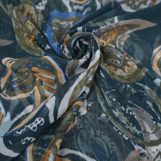 Paisley Steel Green-N26