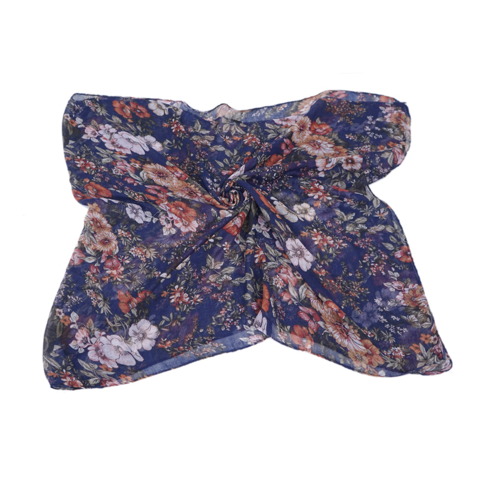 Floral Print Blue-N26