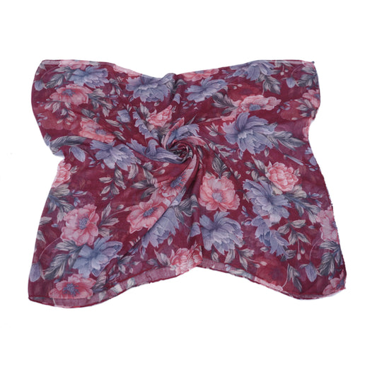 Floral Print Maroon-N26