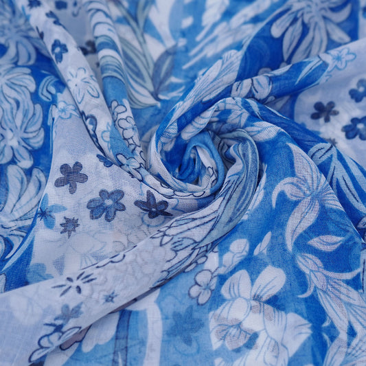 Floral Print Blue-N26