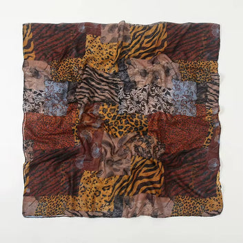 Leo print mustard-N1