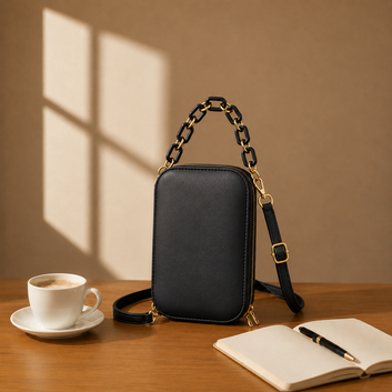 China imported cross body bag Black