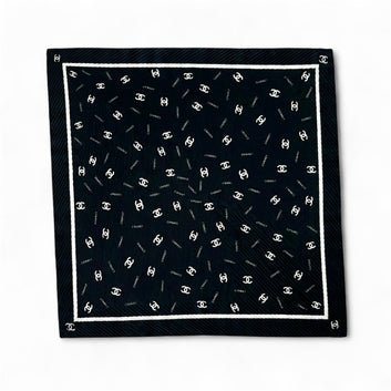 Crinkle Silk Square Scarf