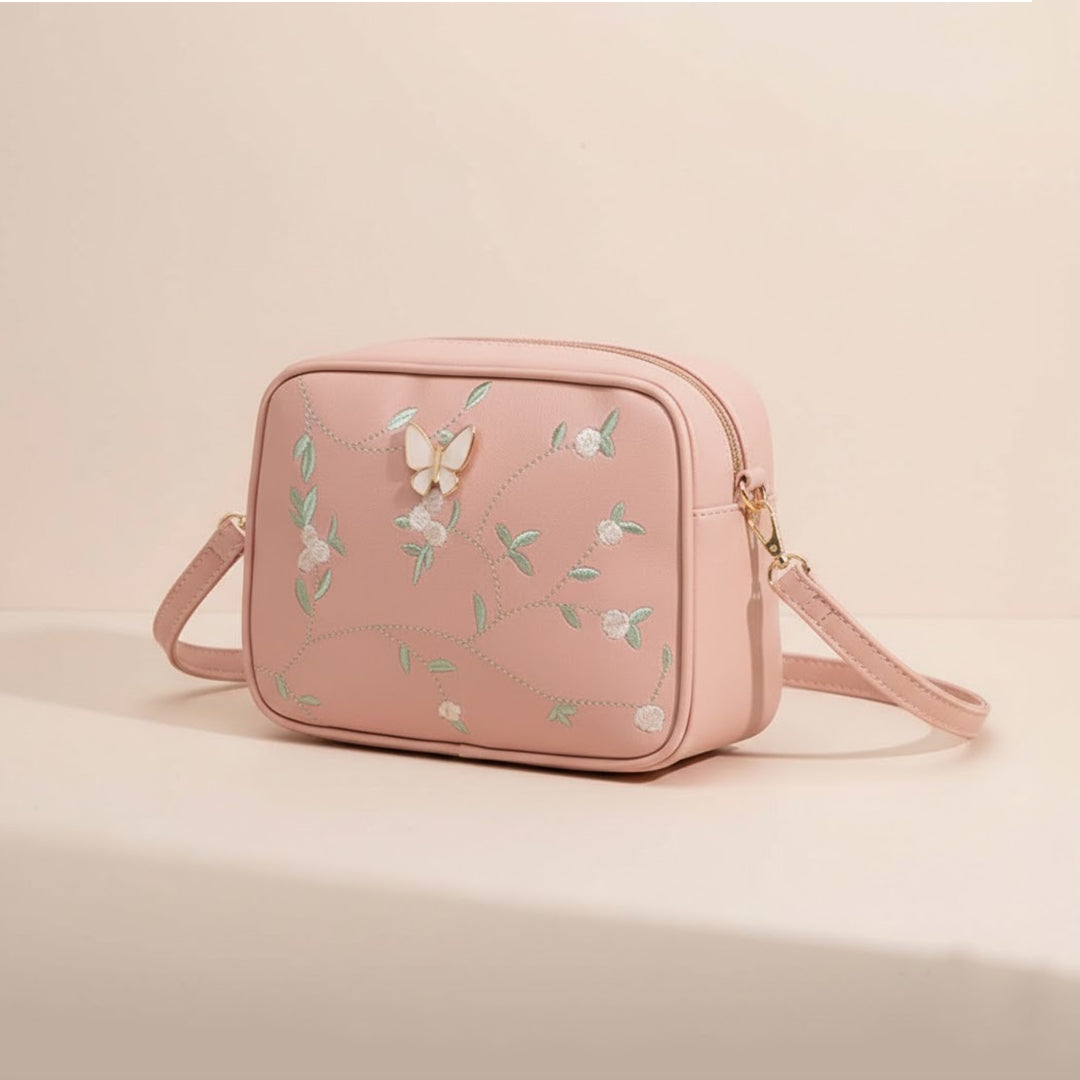 Embroidered Bag Pink