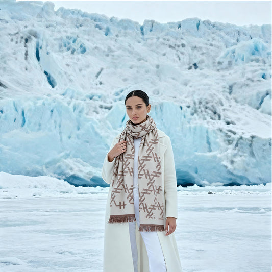 H-H  Print Premium Cashmere