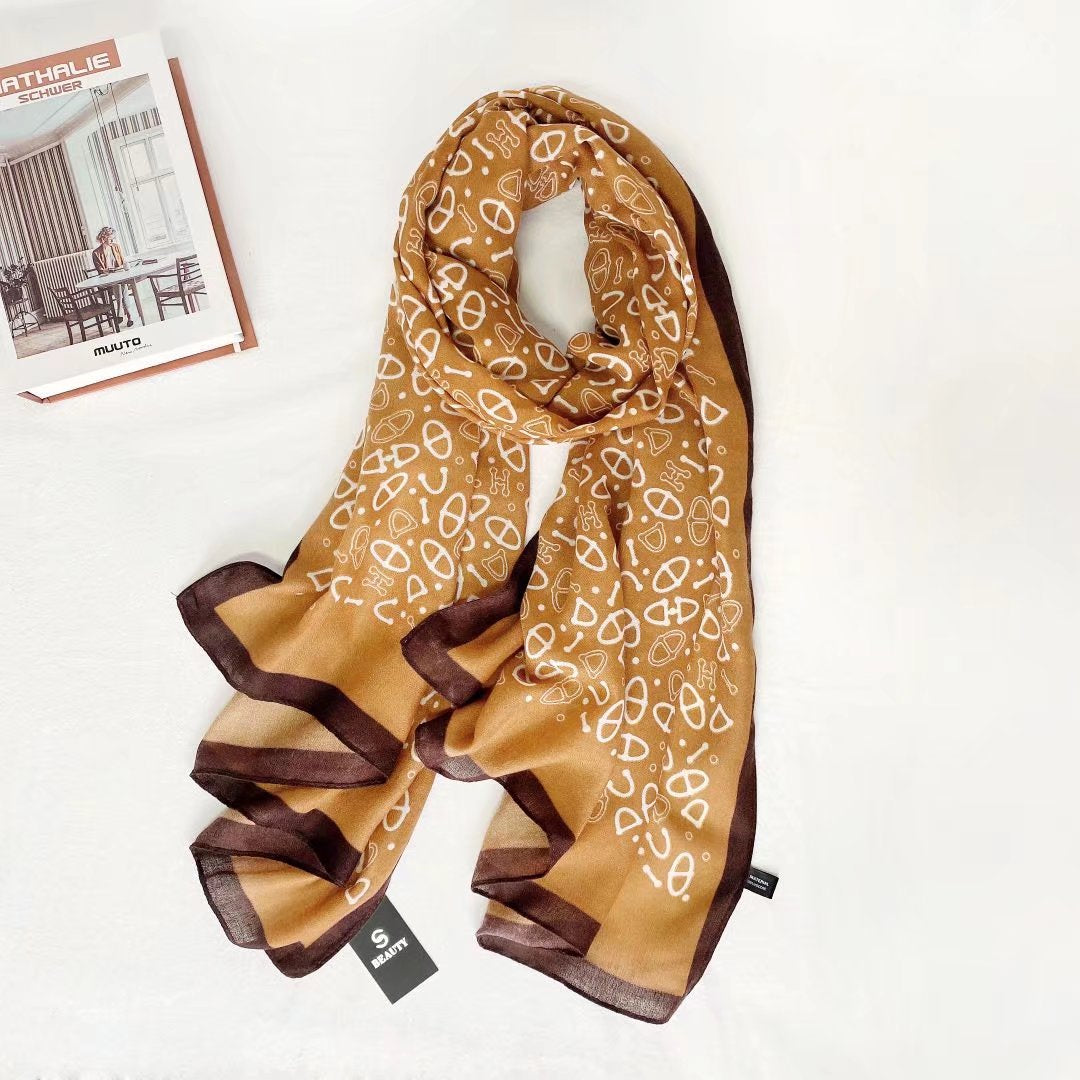 H Print brown