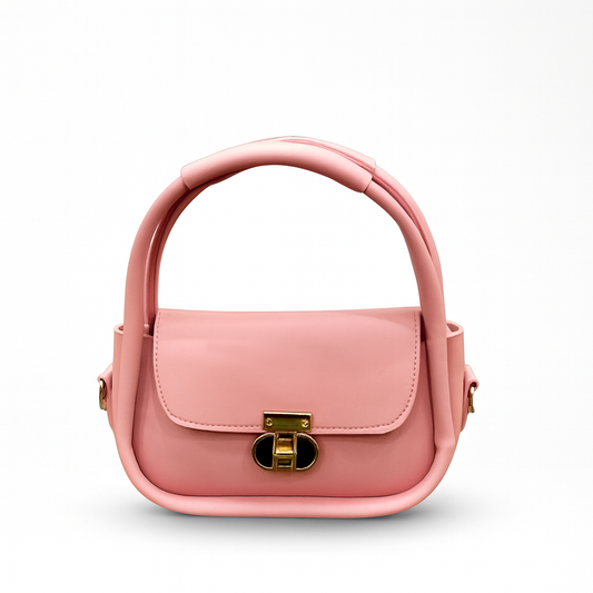 Elegant Flap Shoulder Bag Pink
