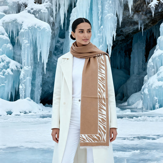 Zeb-ra Beige Premium Cashmere