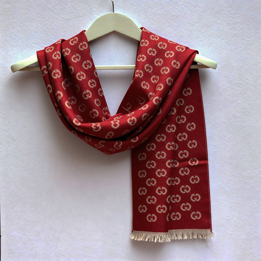 C-C Red premium Cashmere Scarf